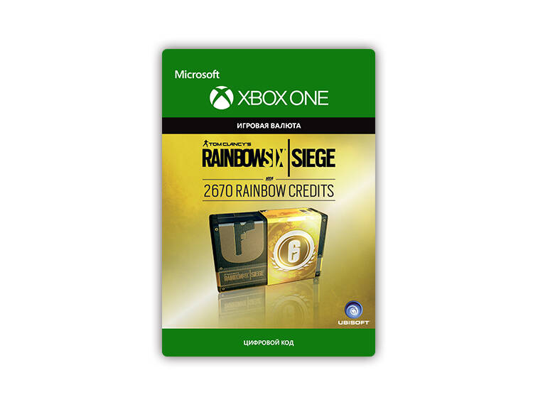 Игровая валюта Tom Clancy's Rainbow Six Siege: 2670 Credits (Xbox One + Xbox Series X|S) (RU)
Игровая валюта Tom Clancy's Rainbow Six Siege: 2670 Credits (Xbox One + Xbox Series X|S) (RU)