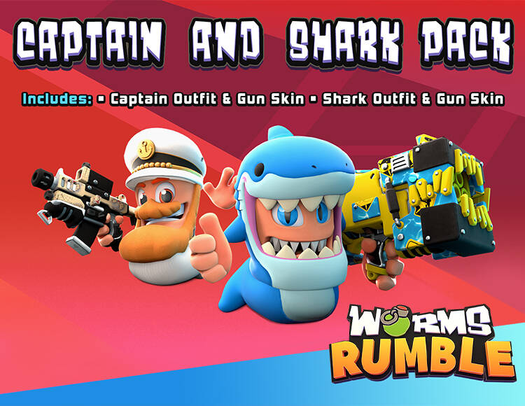 Worms Rumble - Captain & Shark Double Pack (PC)
Worms Rumble - Captain & Shark Double Pack (PC)