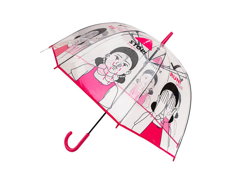 Зонт-трость Игра в кальмара Тише едешь, дальше будешь (прозрачный)
Зонт-трость Игра в кальмара Тише едешь, дальше будешь (прозрачный)
