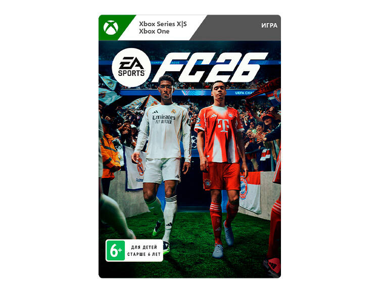 EA Sports FC 26: Standard Edition (цифровая версия) (Xbox One + Xbox Series X|S) (WW)
EA Sports FC 26: Standard Edition (цифровая версия) (Xbox One + Xbox Series X|S) (WW)