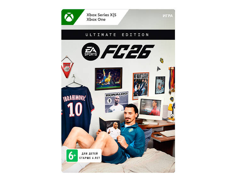 EA Sports FC 26: Ultimate Edition (цифровая версия) (Xbox One + Xbox Series X|S) (WW)
EA Sports FC 26: Ultimate Edition (цифровая версия) (Xbox One + Xbox Series X|S) (WW)