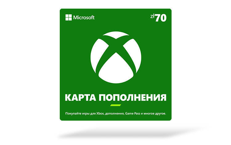 Скриншот №0 из Карта оплаты Xbox 70 PLN [Цифровая версия] (PL)