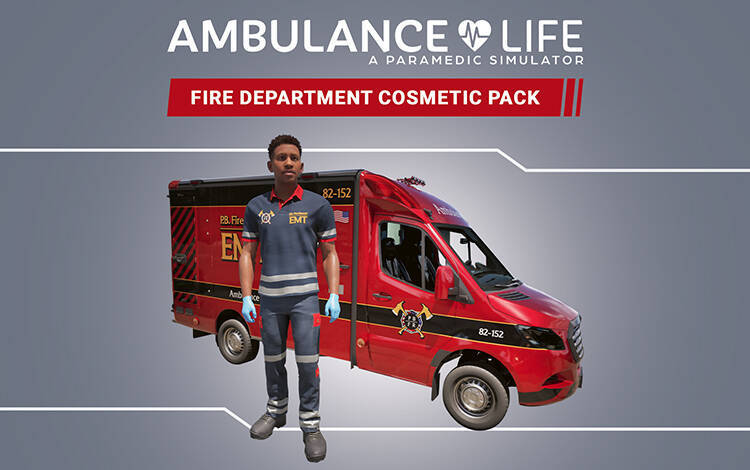Скриншот №0 из Ambulance Life - Fire Department Cosmetic Pack (PC)