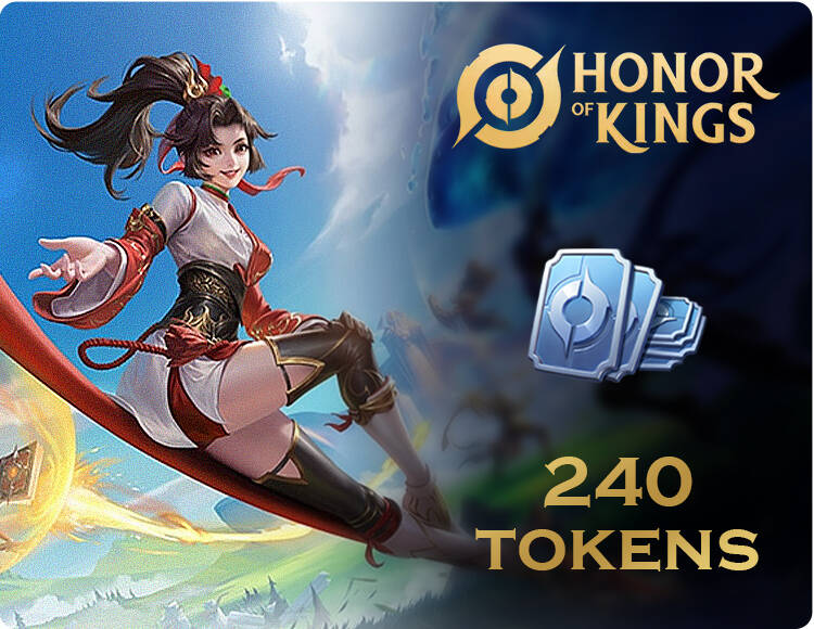 

Игровая валюта Honor of Kings 240 Tokens [Цифровая версия] (PC)
