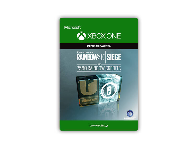 

Игровая валюта Tom Clancy's Rainbow Six Siege: 7560 Credits (Xbox One + Xbox Series X|S) (RU)