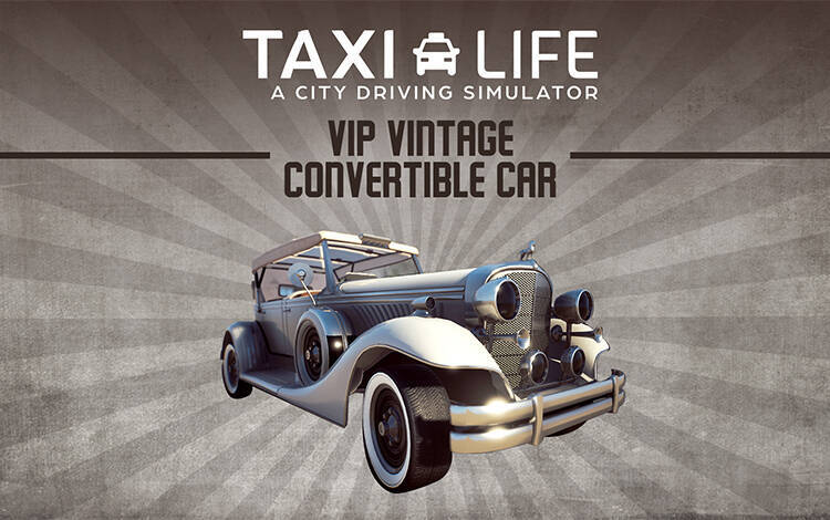 Скриншот №0 из Taxi Life: A City Driving Simulator - VIP Vintage Convertible Car (PC)