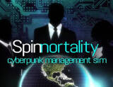Скриншот №1 из Spinnortality | cyberpunk management sim (PC)