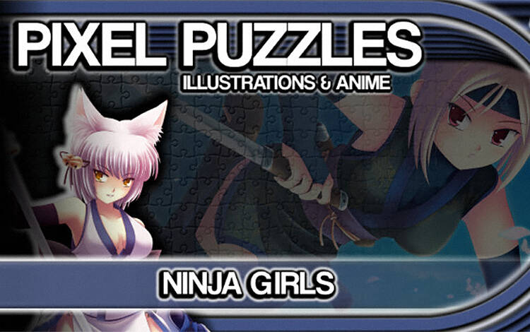 Скриншот №0 из Pixel Puzzles Illustrations & Anime - Jigsaw Pack: Ninja Girls (PC)