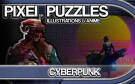 Скриншот №0 из Pixel Puzzles Illustrations & Anime - Jigsaw Pack: Cyberpunk (PC)