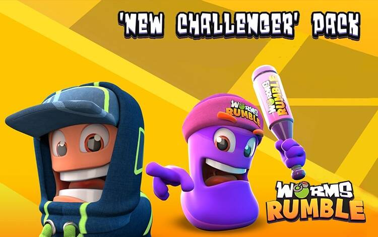 Скриншот №0 из Worms Rumble - New Challenger Pack (PC)