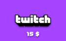 Скриншот №0 из Карта оплаты Twitch 15 USD (USA) [Цифровая версия] (PC)