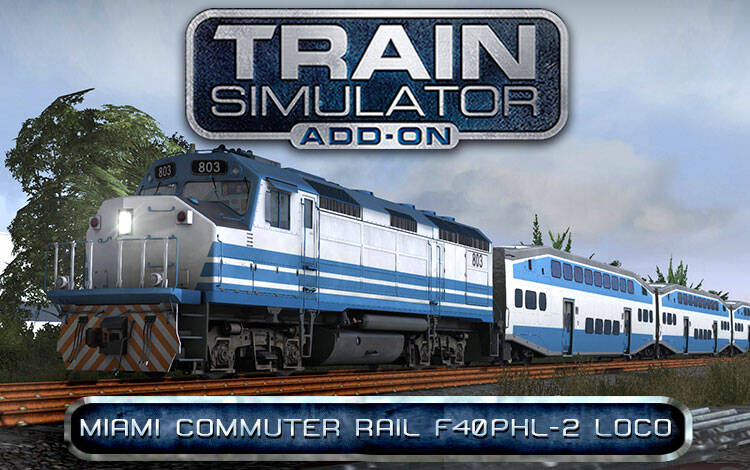 Скриншот №0 из Train Simulator: Miami Commuter Rail F40PHL-2 Loco Add-On (PC)