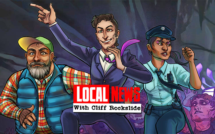 Скриншот №0 из Local News with Cliff Rockslide (PC)