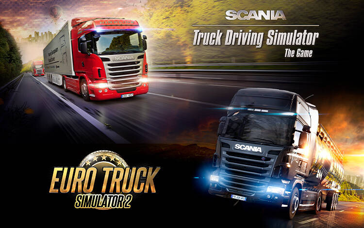 Скриншот №0 из Euro Truck Simulator 2 + Scania Truck Driving bundle (PC)