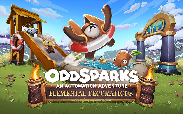 Скриншот №0 из Oddsparks: An Automation Adventure - Craftsman's Elemental Decorations Pack (PC)