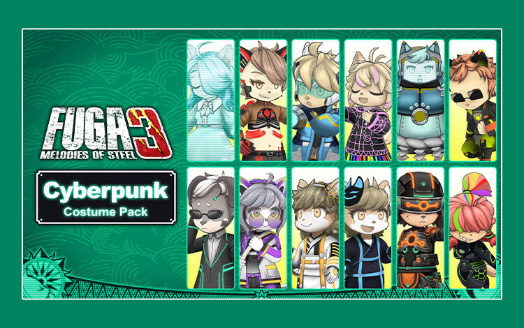 Скриншот №0 из Fuga: Melodies of Steel 3 - Cyberpunk Costume Pack (PC)