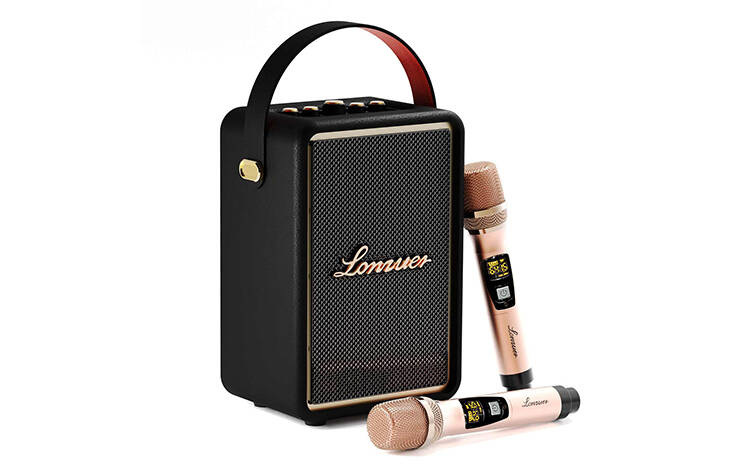 Изображение №0 Портативная колонка с двумя микрофонами Lonzuer Running (черный) Фото №0 Портативная колонка с двумя микрофонами Lonzuer Running (черный)